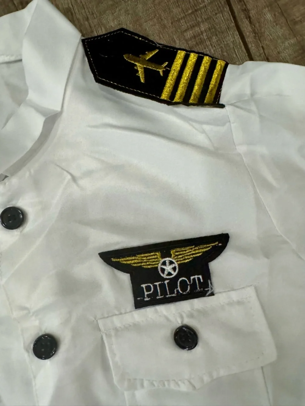 NIB Kids Pilot Costume Set – Complete Outfit w/ Hat, Shirt, Pants & Accessories